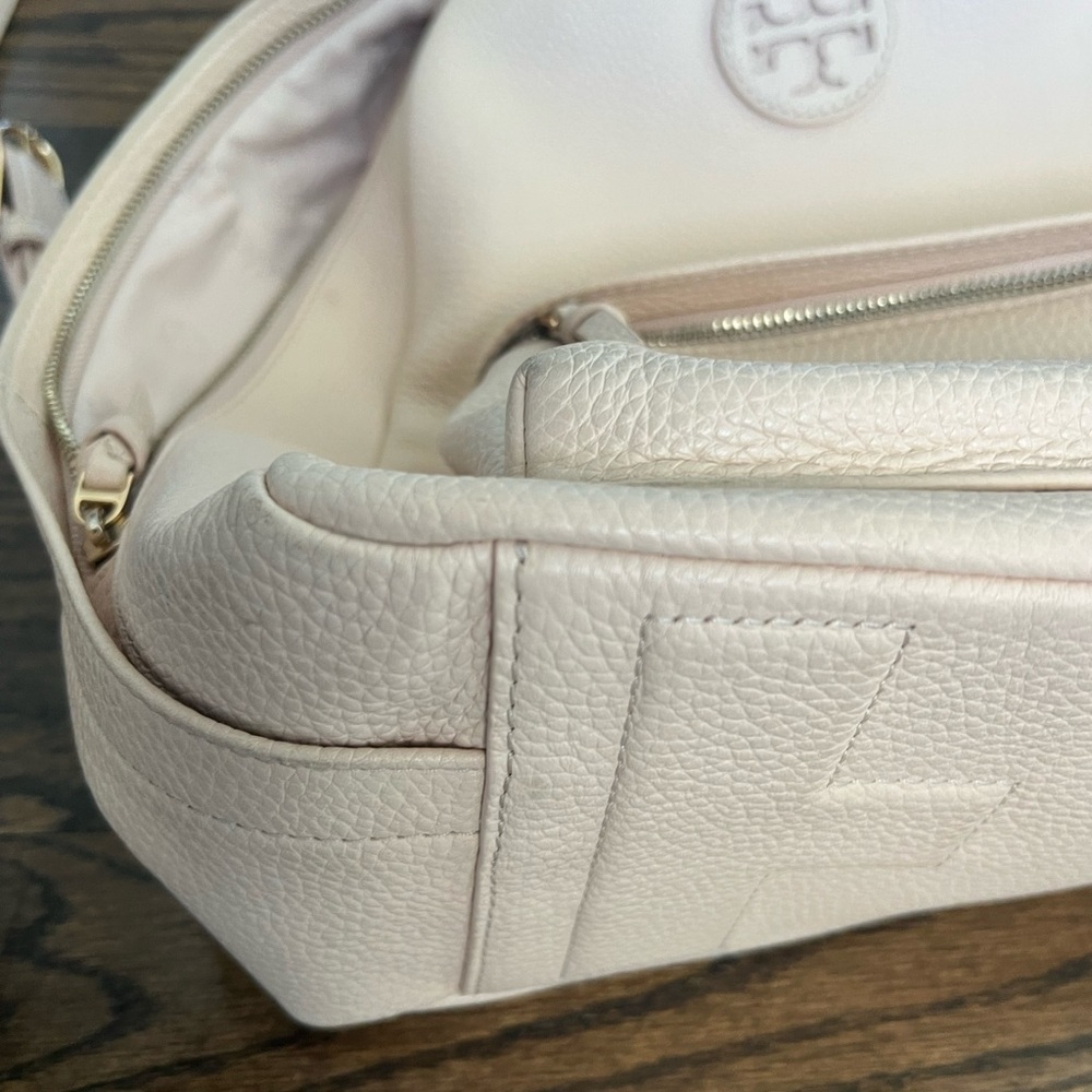 Tory Burch Light Tan Leather Backpack - Picture 11 of 12